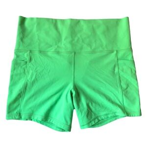 Athleta bike shorts lime green